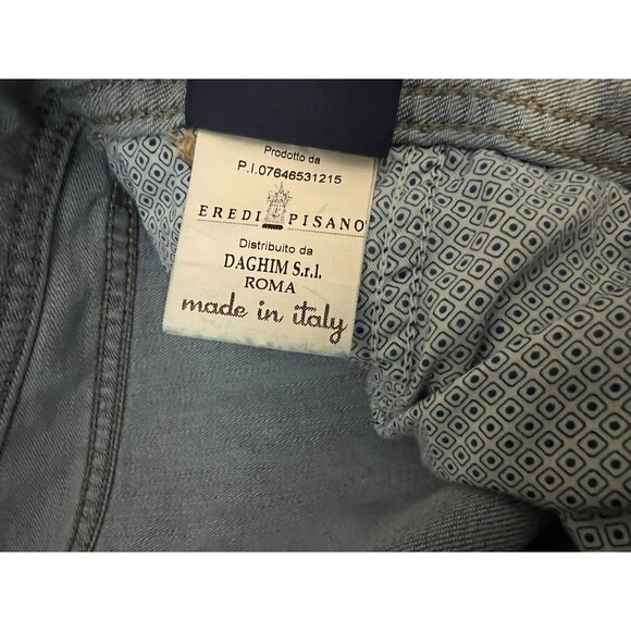 Eredi Pisano Jeans  Men's Italy 52 (36 x 28)  Slim Fit Denim Trouser  Light Wash - Picture 11 of 13